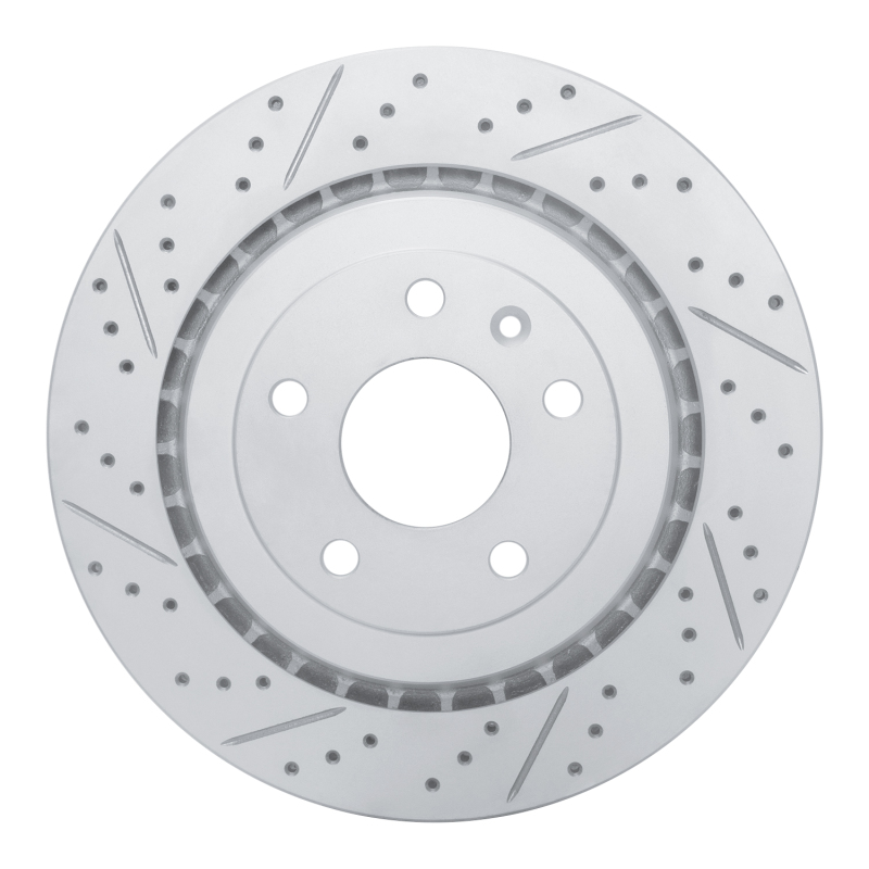 Chevrolet Corvette Brake Rotor (1) - Rear Left - DFC - Geoperformance, Drilled & Slotted - `14-`19