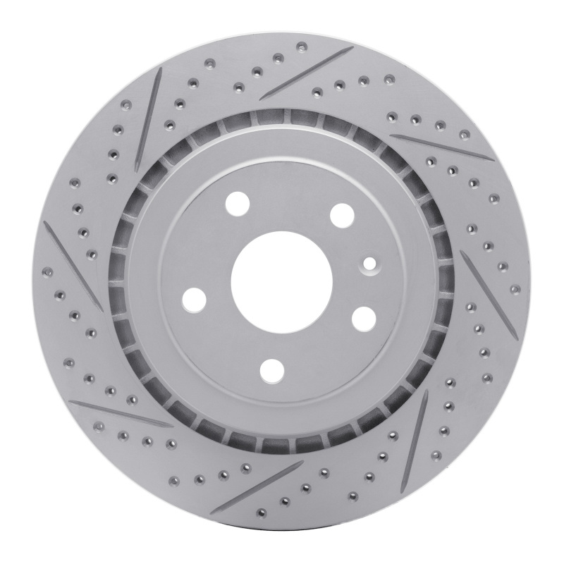 Chevrolet Trailblazer Brake Rotor (1) - Front Right - DFC - Drilled & Slotted Geoperformance - `06-`09