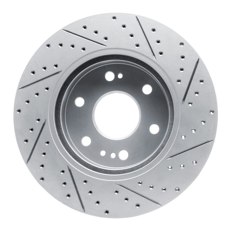 Cadillac Vistiq Brake Rotor (1) - Front Left - DFC - Drilled & Slotted Geoperformance - `19-`26