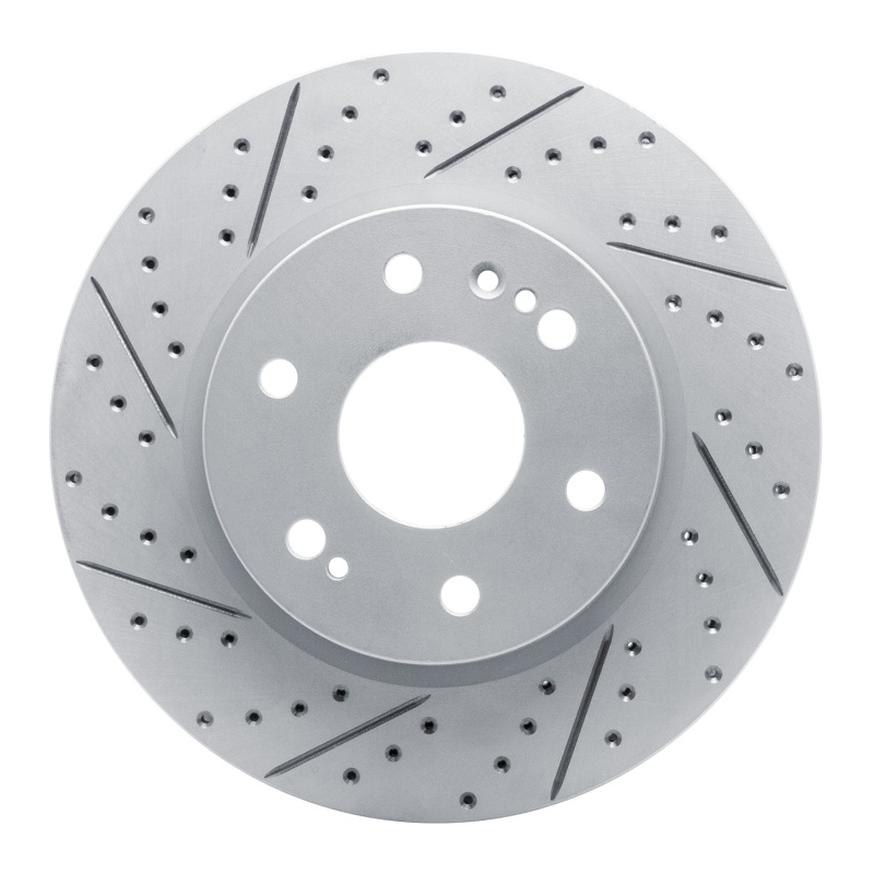 Cadillac Vistiq Brake Rotor (1) - Front Left - DFC - Drilled & Slotted Geoperformance - `19-`26
