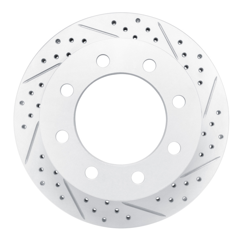 Chevrolet Express 3500 Brake Rotor (1) - Rear Right - DFC - Geoperformance Rotors - Drilled & Slotted - `01-`10