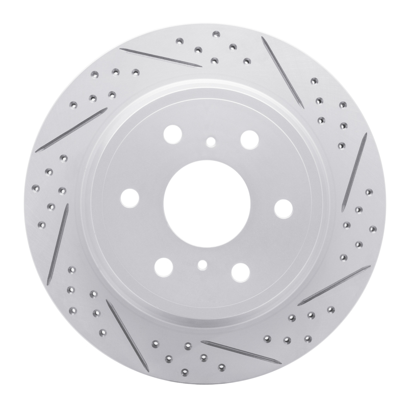 Cadillac Escalade ESV Brake Rotor (1) - Rear Right - DFC - Geoperformance Drilled & Slotted - `07-`20