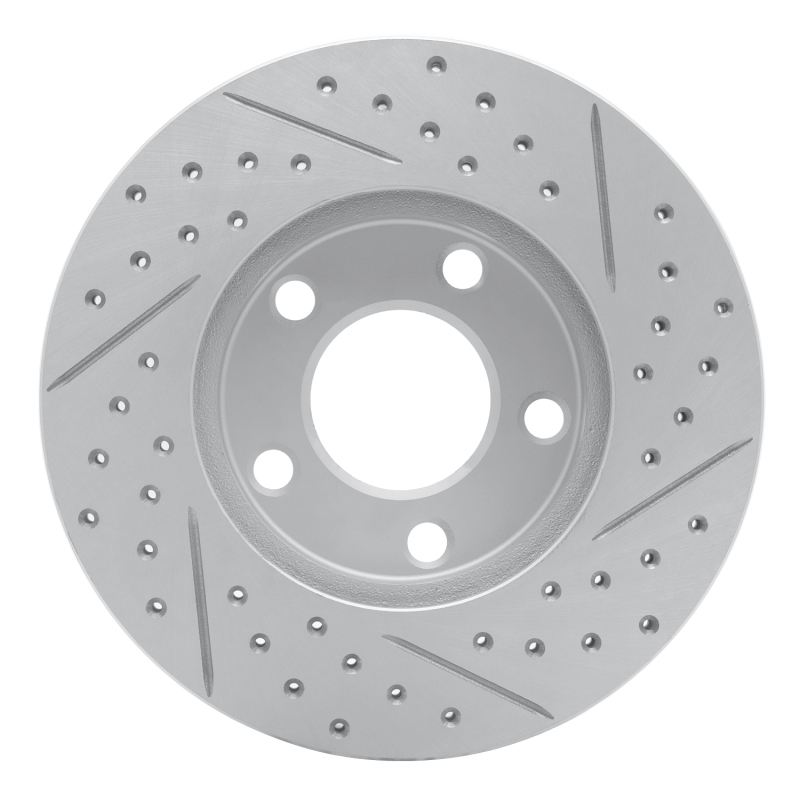 Ford Mustang Brake Rotor (1) - Front Left - DFC - Geoperformance Drilled & Slotted - `94-`04