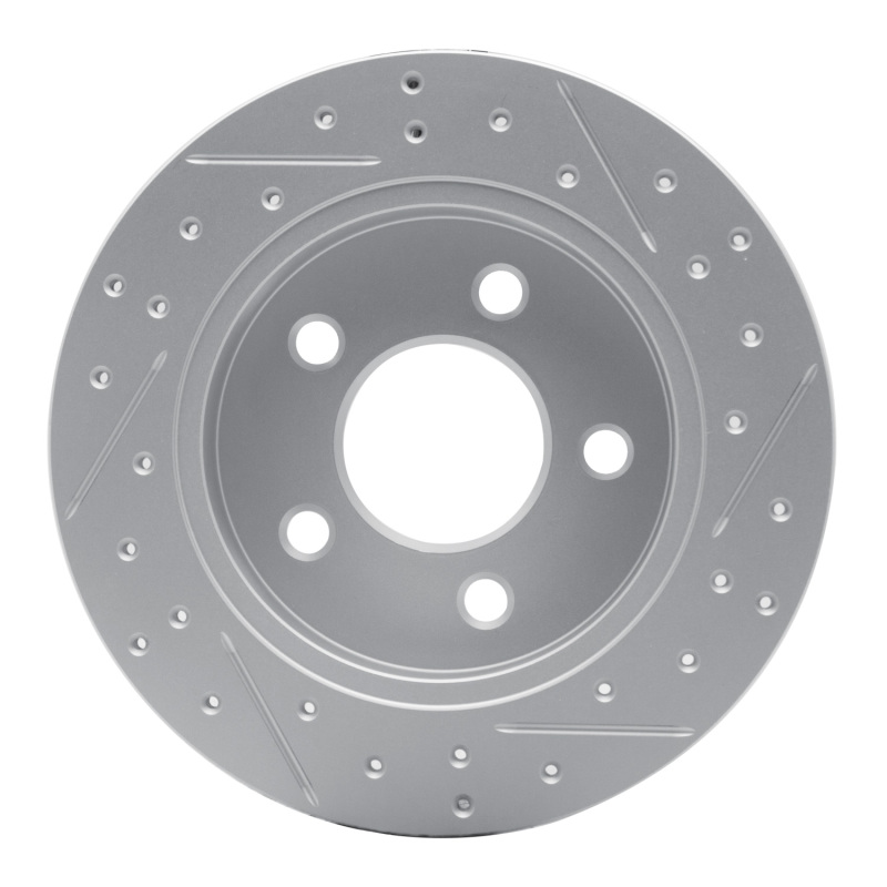 Ford Mustang Brake Rotor (1) - Rear Left - DFC - Geoperformance Drilled & Slotted - `94-`04