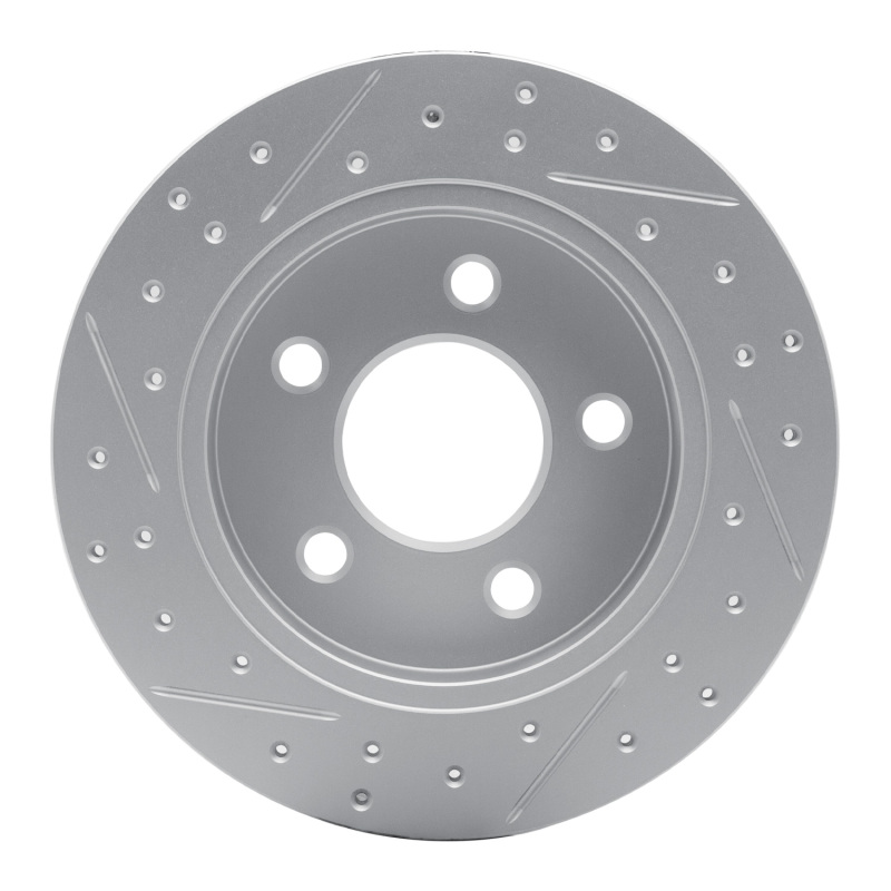 Ford Mustang Brake Rotor (1) - Rear Right - DFC - Drilled & Slotted Geoperformance - `94-`04