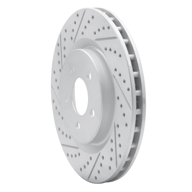 Ford Mustang Brake Rotor (1) - Front Left - DFC - Geoperformance Drilled & Slotted - `94-`04