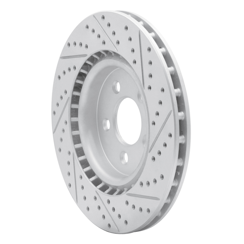 Ford Mustang Brake Rotor (1) - Front Left - DFC - Geoperformance Drilled & Slotted - `94-`04