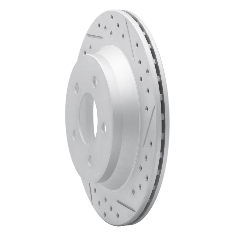 Ford Mustang Brake Rotor (1) - Rear Right - DFC - Drilled & Slotted Geoperformance - `94-`04