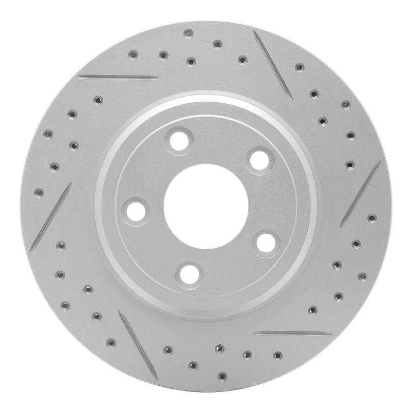 Ford Thunderbird Brake Rotor (1) - Rear Right - DFC - Drilled & Slotted Geoperformance - `00-`06