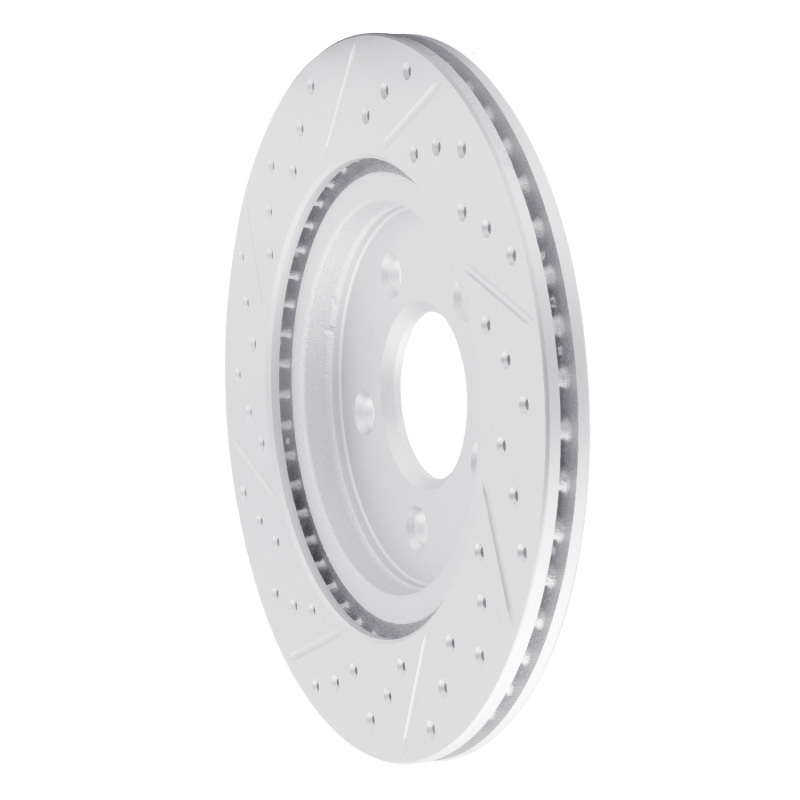 Ford Mustang Brake Rotor (1) - Rear Right - DFC - Geoperf Drilled & Slotted - `05-`14