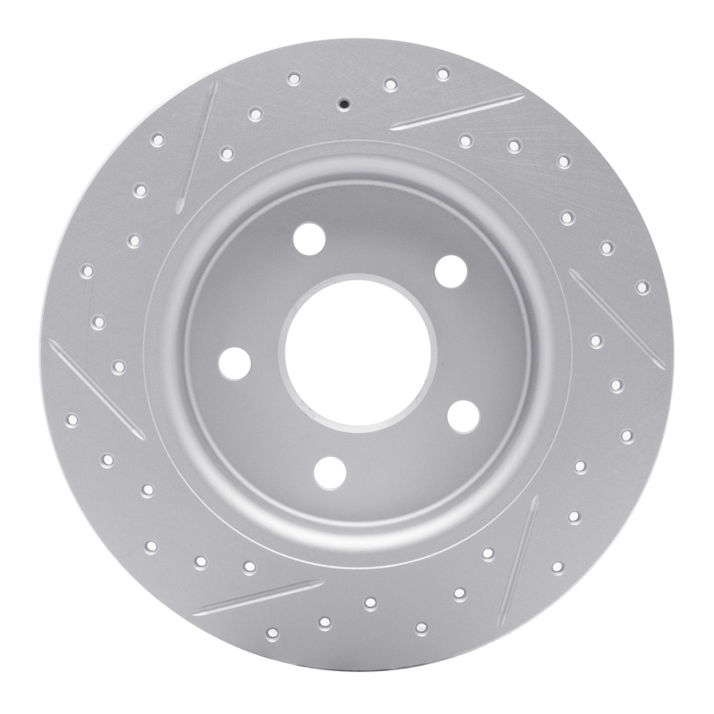Ford Focus Brake Rotor (1) - Rear Right - DFC - Drilled & Slotted Geoperformance - `12-`18