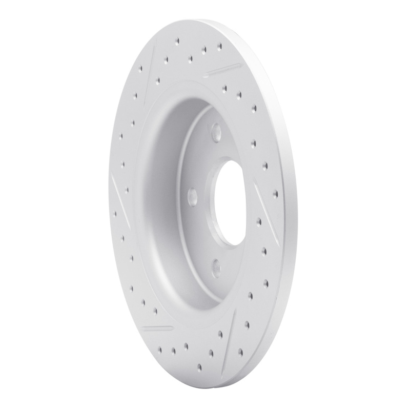 Ford Focus Brake Rotor (1) - Rear Right - DFC - Drilled & Slotted Geoperformance - `12-`18