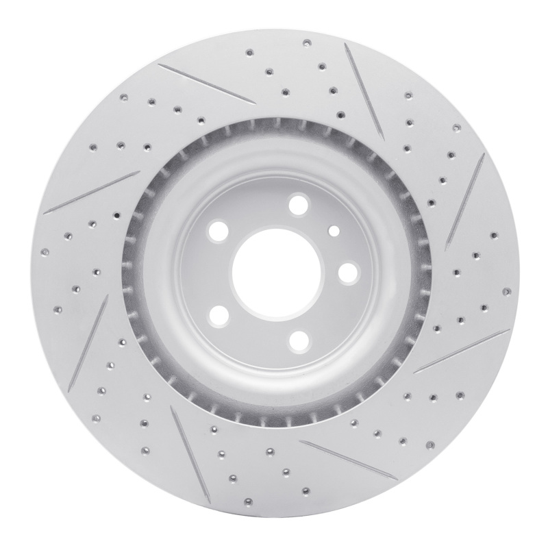 Ford Mustang Brake Rotor (1) - Front Left - DFC - Drill & Slot Geoperformance - `13-`14