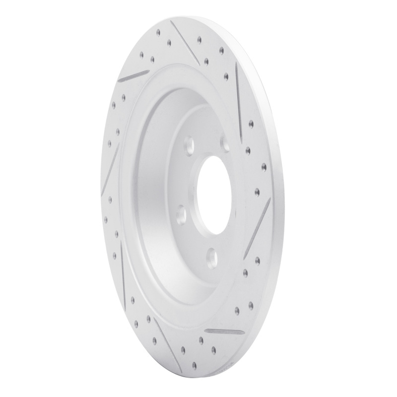 Ford Mustang Brake Rotor (1) - Rear Left - DFC - Geoperformance Rotor - Drilled and Slotted - `15-`23