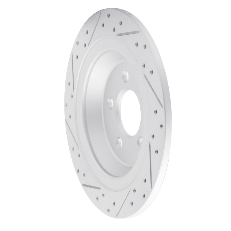 Ford Mustang Brake Rotor (1) - Rear Right - DFC - Geoperformance Drilled & Slotted - `15-`23
