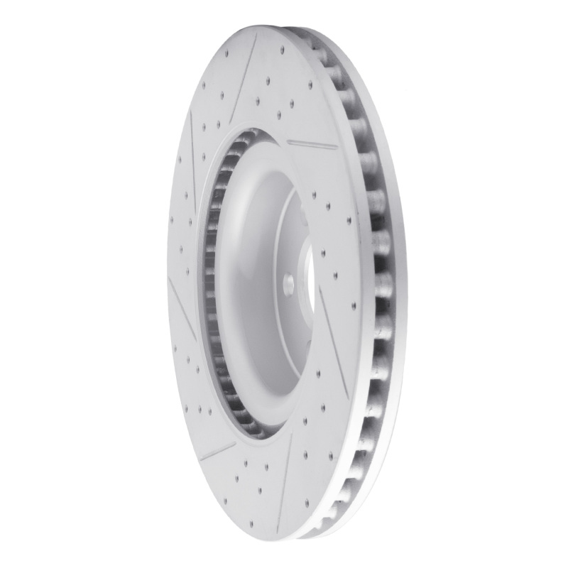 Ford Mustang Brake Rotor (1) - Front Right - DFC - Geoperformance Drilled & Slotted - `15-`23