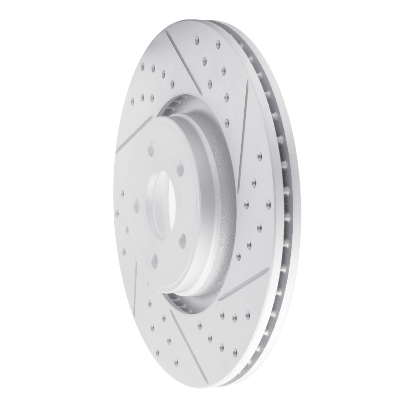 Ford Focus Brake Rotor (1) - Front Right - DFC - Drilled & Slotted Geoperformance - `14-`19