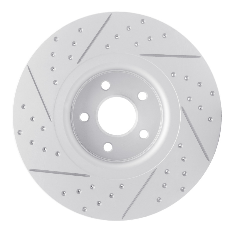 Ford Focus Brake Rotor (1) - Front Right - DFC - Drilled & Slotted Geoperformance - `14-`19