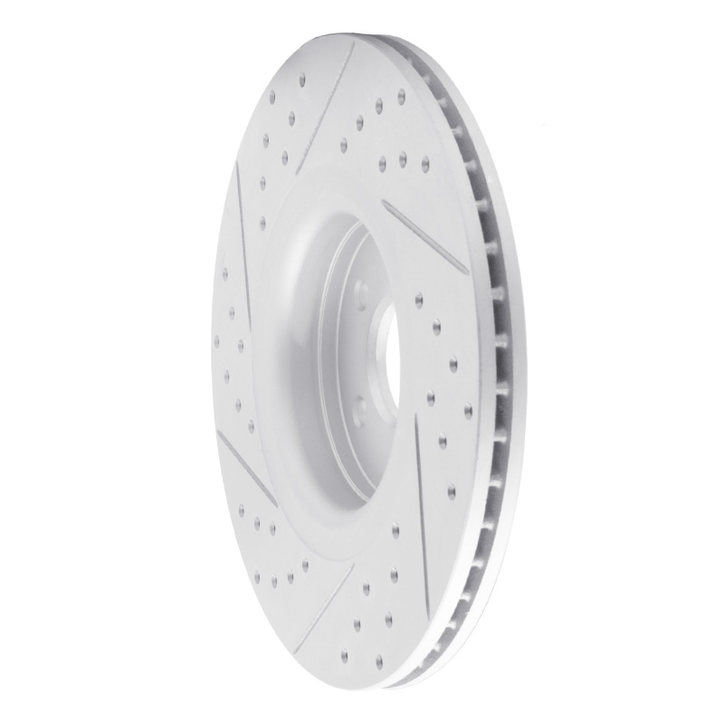 Ford Focus Brake Rotor (1) - Front Right - DFC - Drilled & Slotted Geoperformance - `14-`19