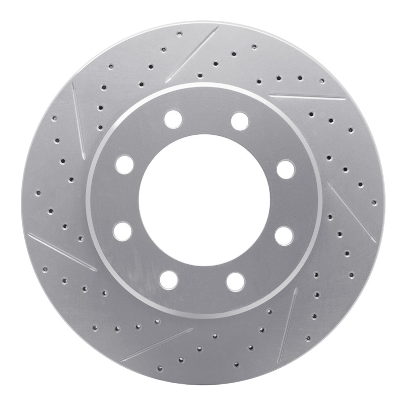 Ford E-350 Super Duty Brake Rotor (1) - Front Left - DFC - Drilled & Slotted Geoperformance - `95-`04