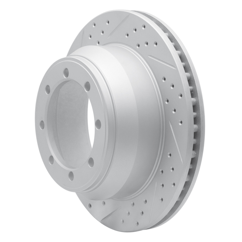 Ford E-350 Club Wagon Brake Rotor (1) - Rear Left - DFC - Geoperformance Rotor - Drilled and Slotted - `99-`07