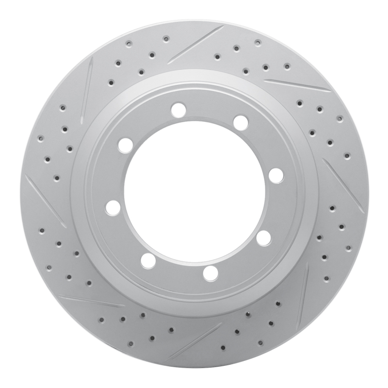 Ford E-350 Club Wagon Brake Rotor (1) - Rear Left - DFC - Geoperformance Rotor - Drilled and Slotted - `99-`07