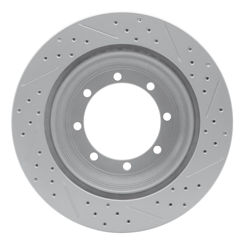 Ford E-350 Club Wagon Brake Rotor (1) - Rear Left - DFC - Geoperformance Rotor - Drilled and Slotted - `99-`07