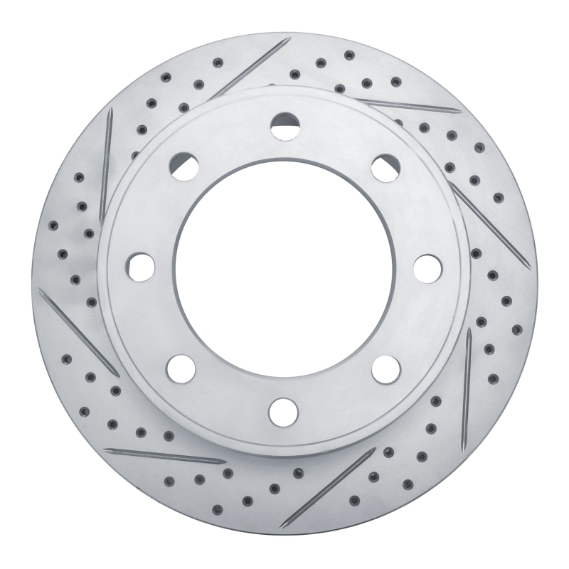 Ford F-250 Super Duty Brake Rotor (1) - Front Left - DFC - Drilled & Slotted Geoperformance - `99-`05