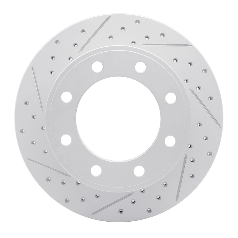 Ford F-250 Super Duty Brake Rotor (1) - Rear Left - DFC - Geoperformance Drilled & Slotted - `05-`12