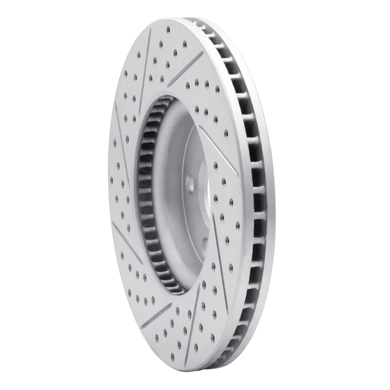 Ford Special Service Police Sedan Brake Rotor (1) - Front Right - DFC - Geoperformance Rotor - Drilled & Slotted - `13-`20