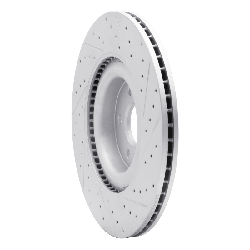 Ford Focus Brake Rotor (1) - Front Left - DFC - Drilled & Slotted Geoperformance - `16-`18