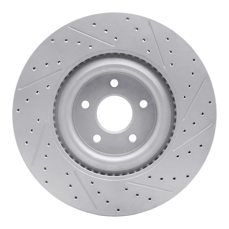 Ford Focus Brake Rotor (1) - Front Left - DFC - Drilled & Slotted Geoperformance - `16-`18