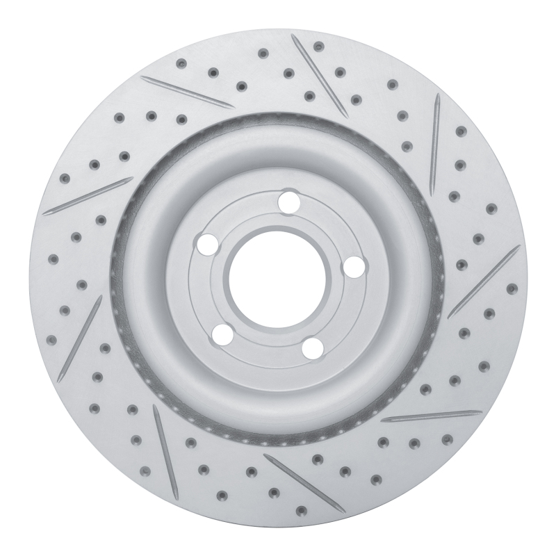 Ford Police Interceptor Utility Brake Rotor (1) - Rear Left - DFC - Drilled & Slotted Geoperformance - `20-`26