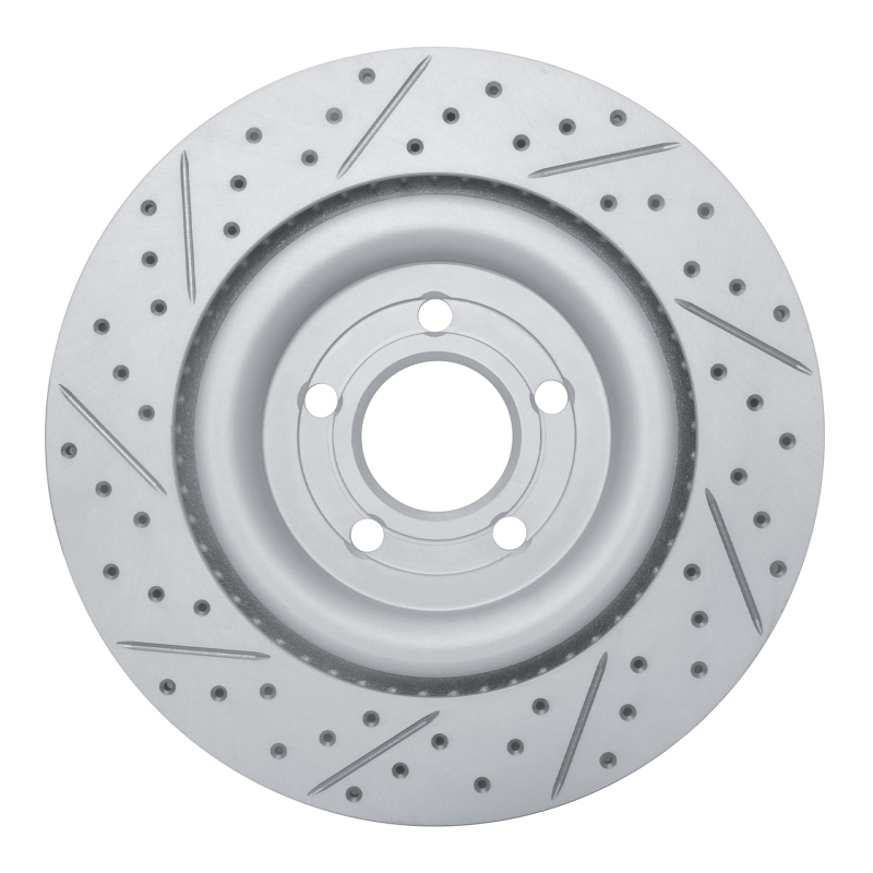 Ford Police Interceptor Utility Brake Rotor (1) - Rear Right - DFC - Drilled & Slotted Geoperformance - `20-`26