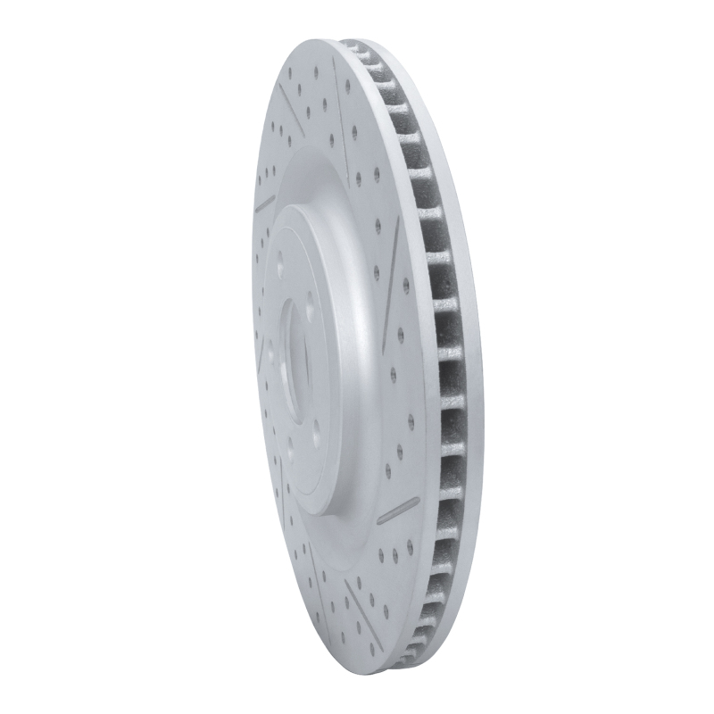 Ford Police Interceptor Utility Brake Rotor (1) - Rear Right - DFC - Drilled & Slotted Geoperformance - `20-`26