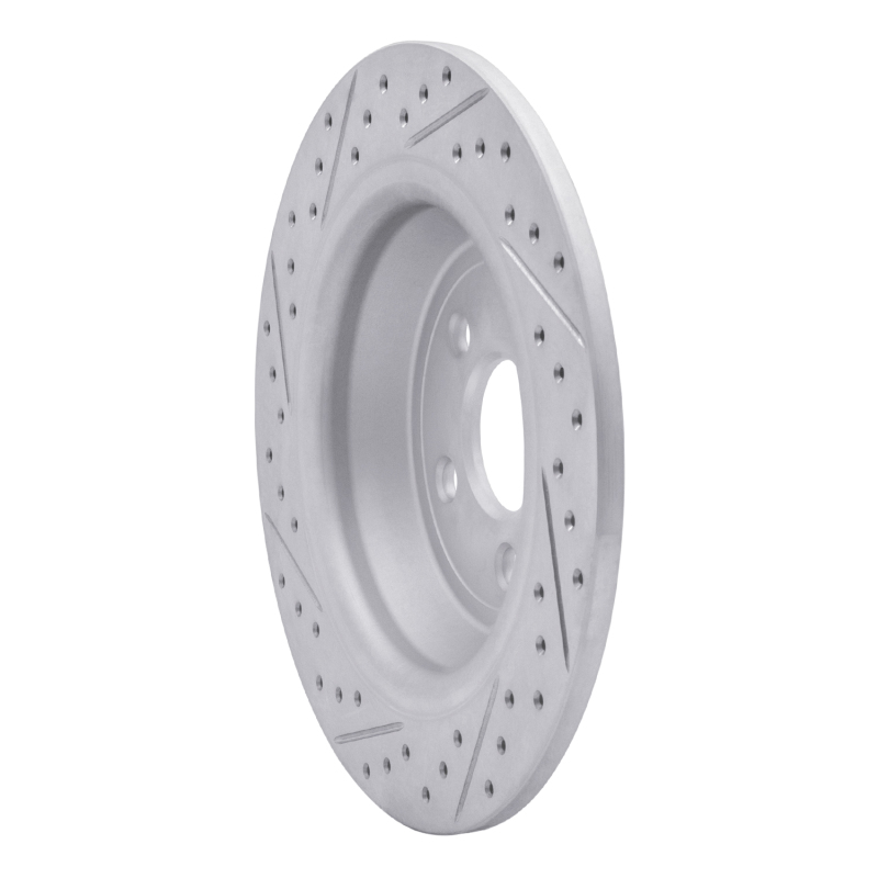 Ford Police Responder Hybrid Brake Rotor (1) - Rear Right - DFC - Drilled & Slotted Geoperformance - `15-`24