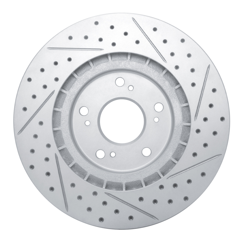 Acura NXS Brake Rotor (1) - Rear Left - DFC - Drilled & Slotted Geoperformance - `97-`05