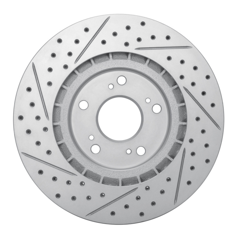 Acura NSX Brake Rotor (1) - Rear Right - DFC - Geoperformance Drilled & Slotted - `97-`05