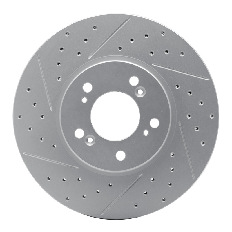 Acura RL Brake Rotor (1) - Front Left - DFC - Drilled & Slotted Geoperformance - `99-`04