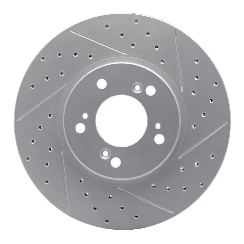 Acura RL Brake Rotor (1) - Front Right - DFC - Drilled & Slotted Geoperformance - `99-`04