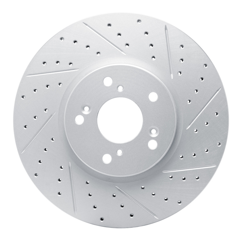 Acura TL Brake Rotor (1) - Front Right - DFC - Drilled & Slotted Geoperformance - `04-`08