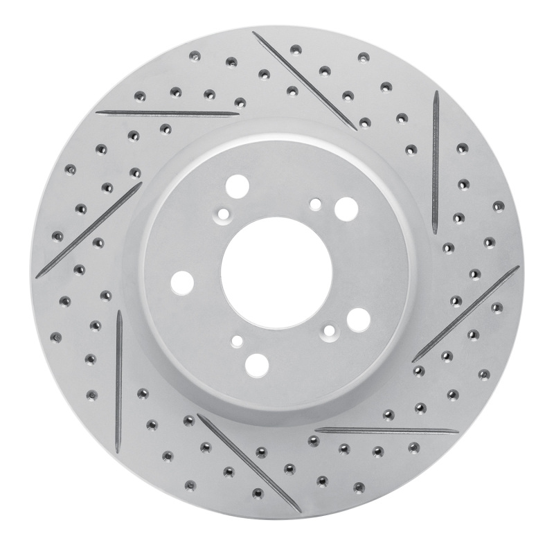 Acura RL Brake Rotor (1) - Front Right - DFC - Geoperformance Slotted/Drilled - `05-`12