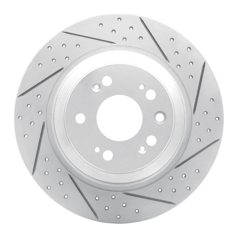 Acura TL Brake Rotor (1) - Rear Right - DFC - Drilled & Slotted Geoperformance - `09-`14
