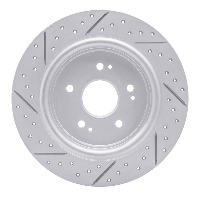 Acura Adx Brake Rotor (1) - Rear Right - DFC - Geoperformance Drilled & Slotted - `15-`26