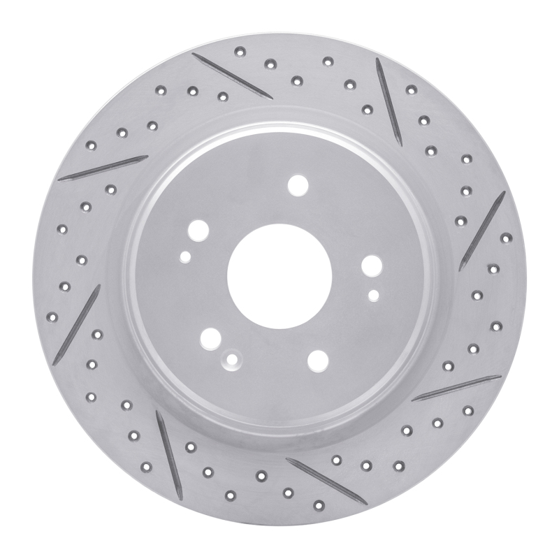 Acura Adx Brake Rotor (1) - Rear Right - DFC - Geoperformance Drilled & Slotted - `15-`26