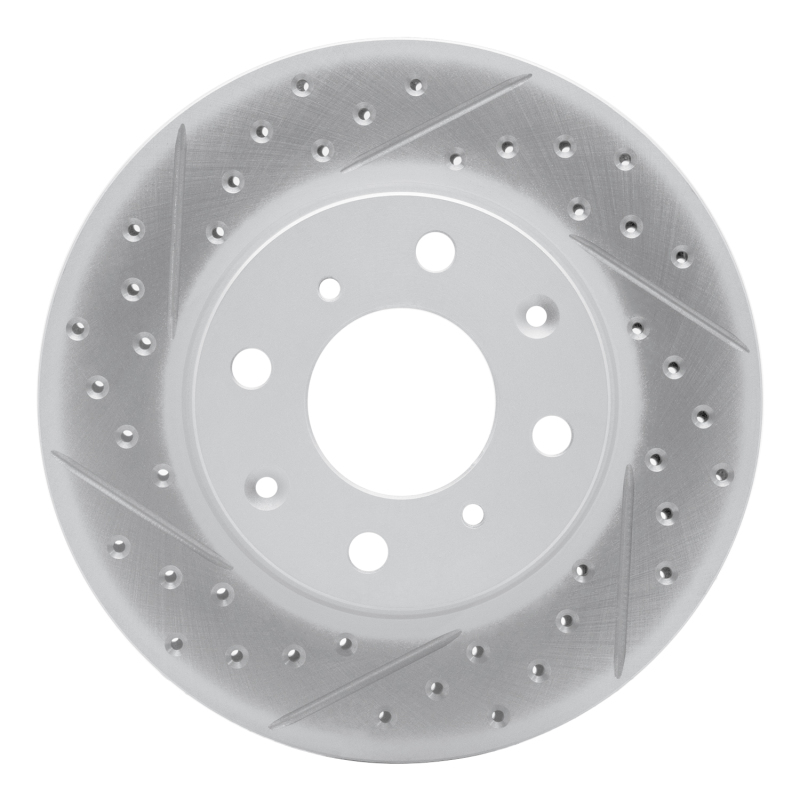 Honda Civic Brake Rotor (1) - Front Left - DFC - Drilled & Slotted Geoperformance - `90-`00