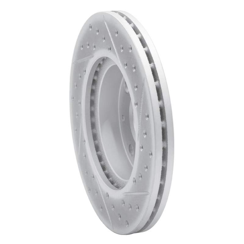 Honda Civic Brake Rotor (1) - Front Left - DFC - Drilled & Slotted Geoperformance - `90-`00