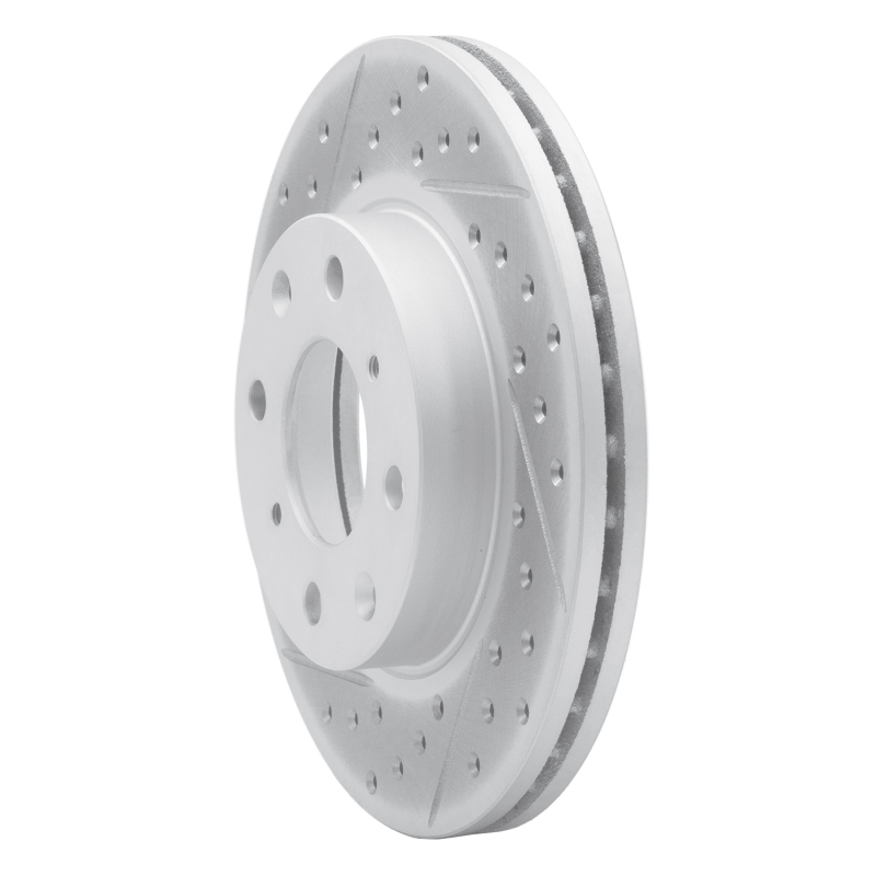 Honda Civic Brake Rotor (1) - Front Left - DFC - Drilled & Slotted Geoperformance - `90-`00