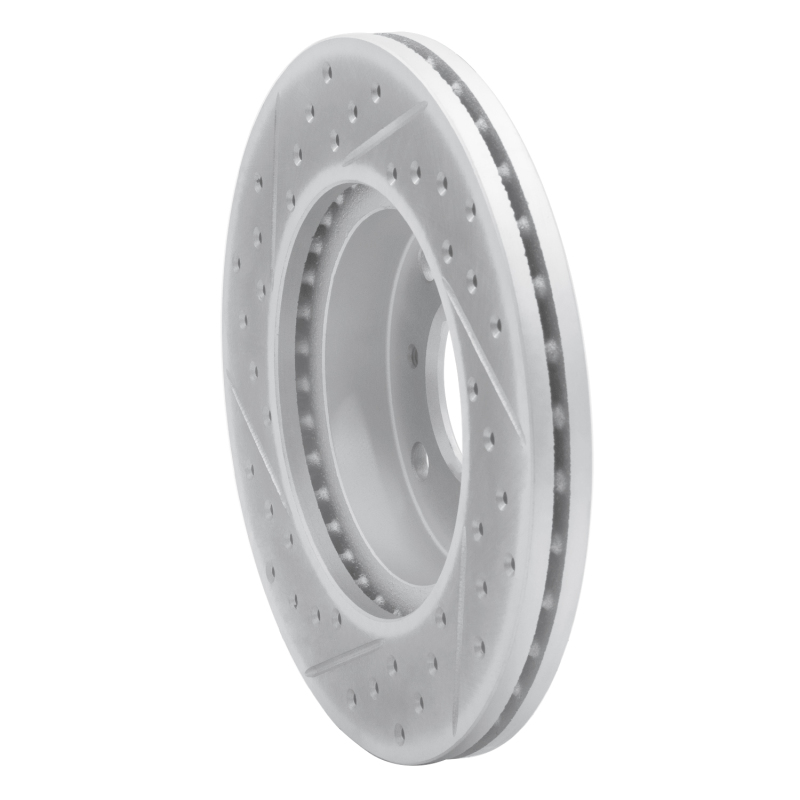 Honda Civic Brake Rotor (1) - Front Right - DFC - Drilled & Slotted Geoperformance - `90-`00