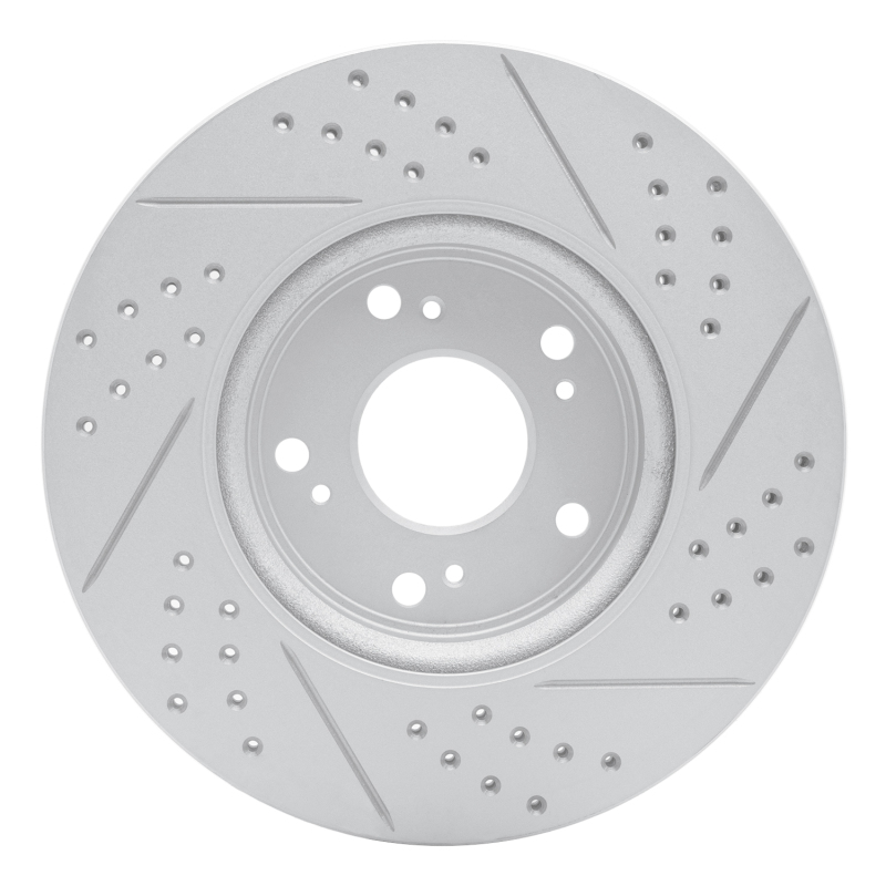 Honda Civic Brake Rotor (1) - Front Left - DFC - Drilled & Slotted Geoperformance - `13-`26